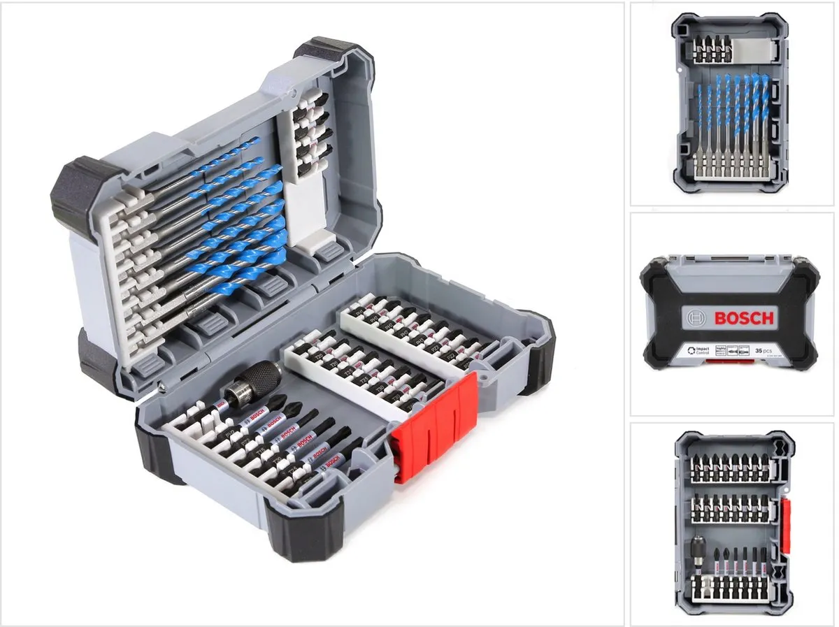 Bosch Universeelboor & Schroevendraaierset 35-delig