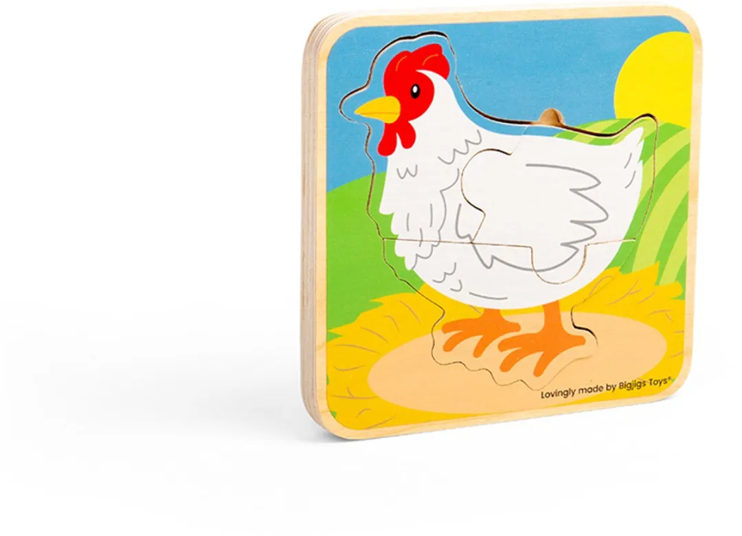 BIGJIGS Levenscyclus Puzzel Kip 1000 Stuks
