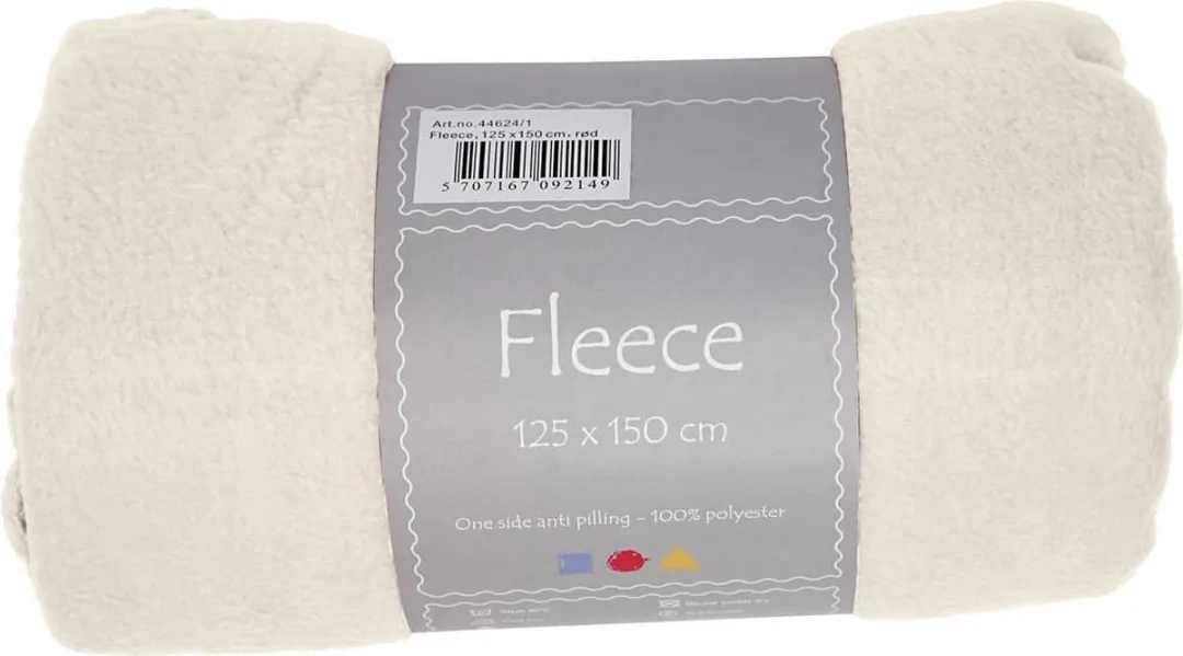 Creativ Company Fleece 125x150cm Off-white - 200 g/m²