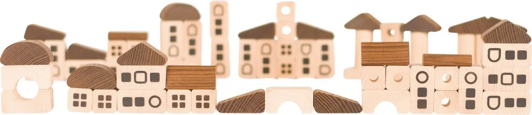 Goki Nature Bouwblokken Stad 70-delig - Multicolor