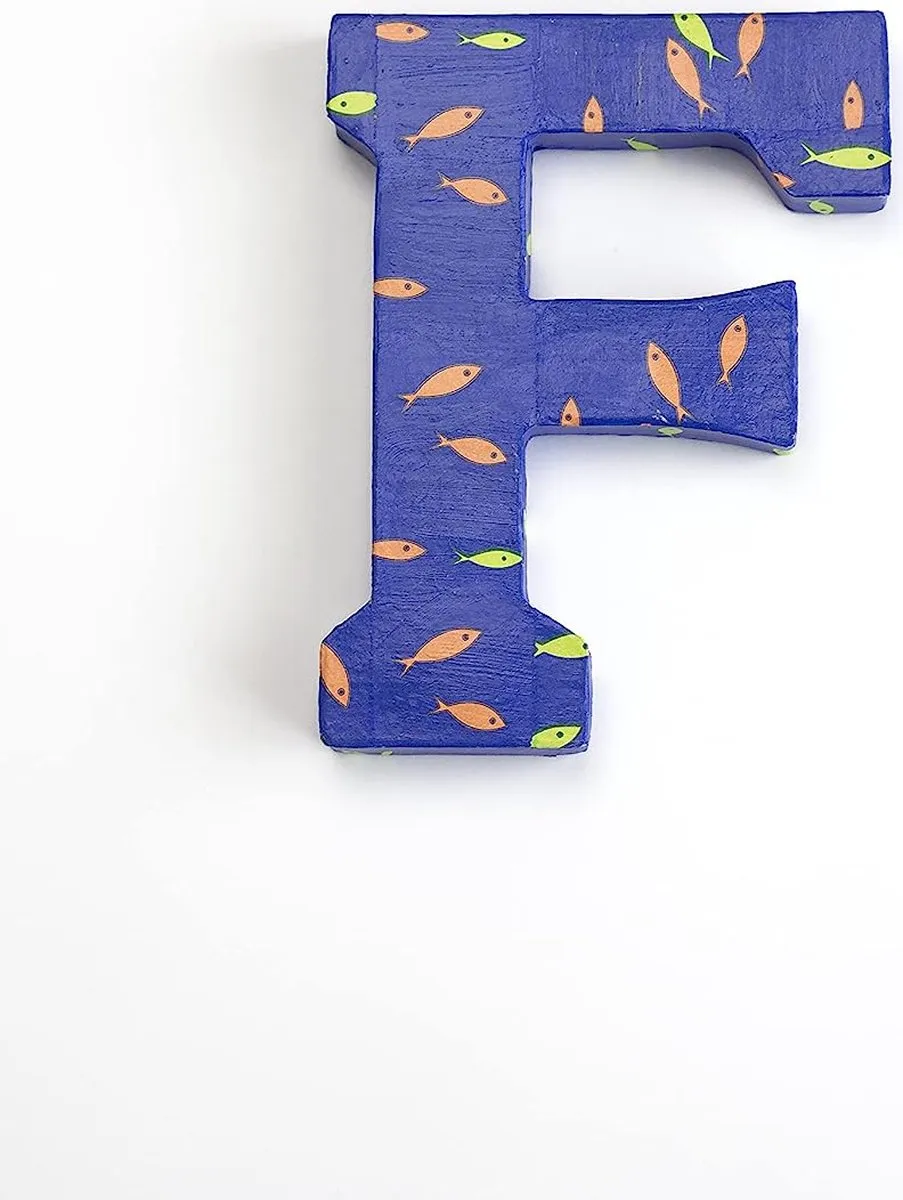 Decopatch Papier A3 Blauw met Gele & Oranje Vissen