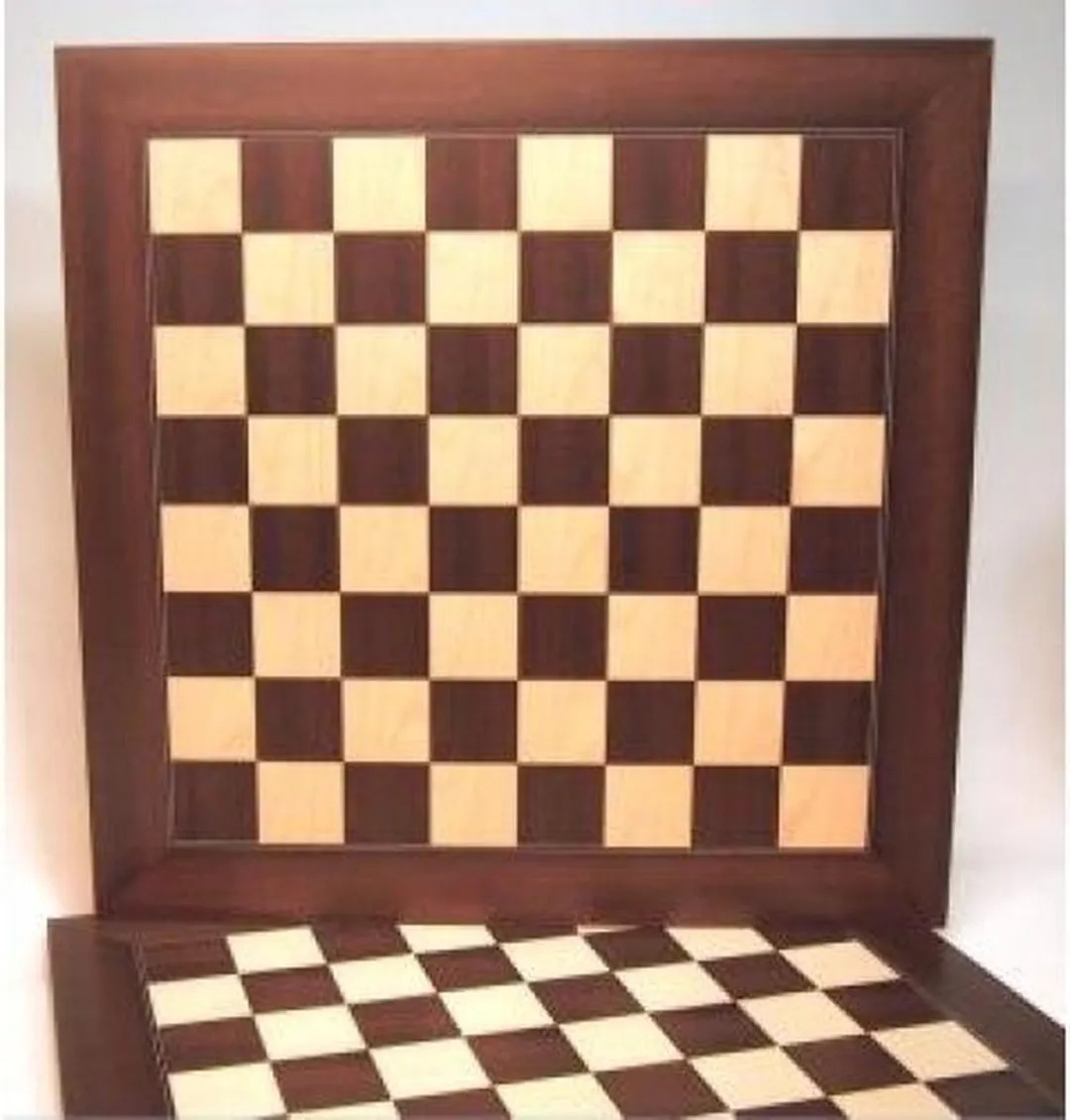 HOT Games Schaakbord Mahonie/Ahorn 50mm - 48cm