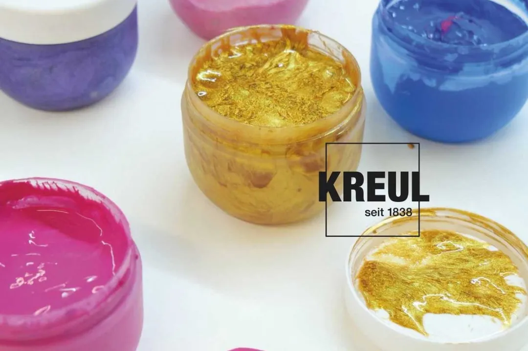 Vingerverf - Koningskleuren - Wit, Roze, Lichtroze, Violet, Blauw, Goud - Kreul - Mucki - 6x50ml