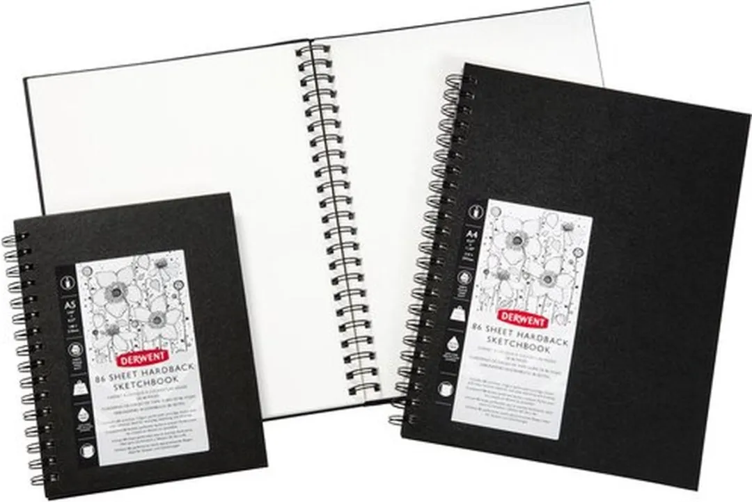 Derwent A4 Spiraalgebonden Schetsboek 86 Vellen - Zuurvrij Multicolor