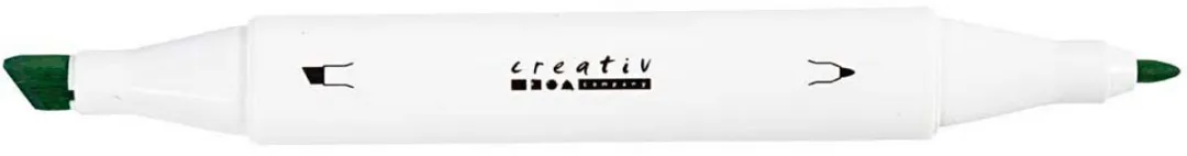 Creativ Company Alcoholmarker Standaardkleuren - 48 Stuks - Meerkleurig