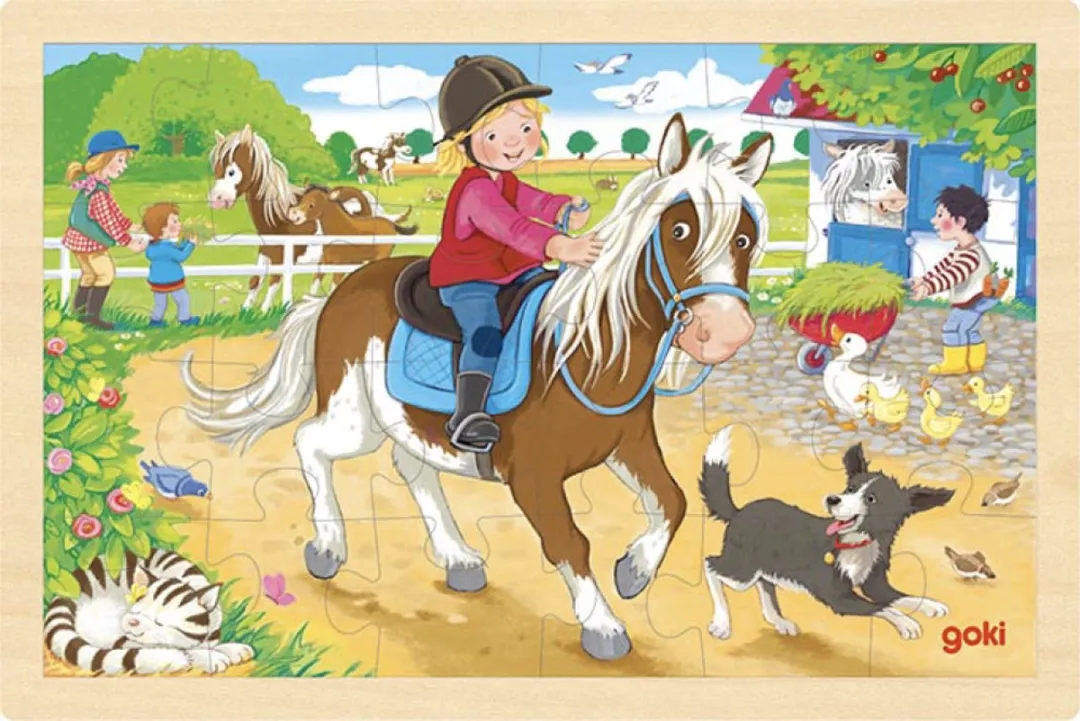 Goki Pony Farm Puzzle 24 Stuks