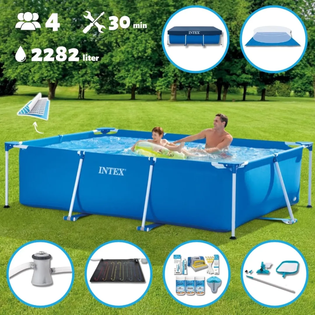 Intex Opzetzwembad 260x160x65cm Blauw - 2282L