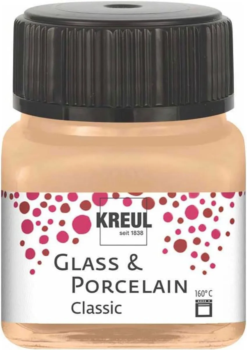 Kreul Glasverf Porseleinverf Metallic Champagne 20ml