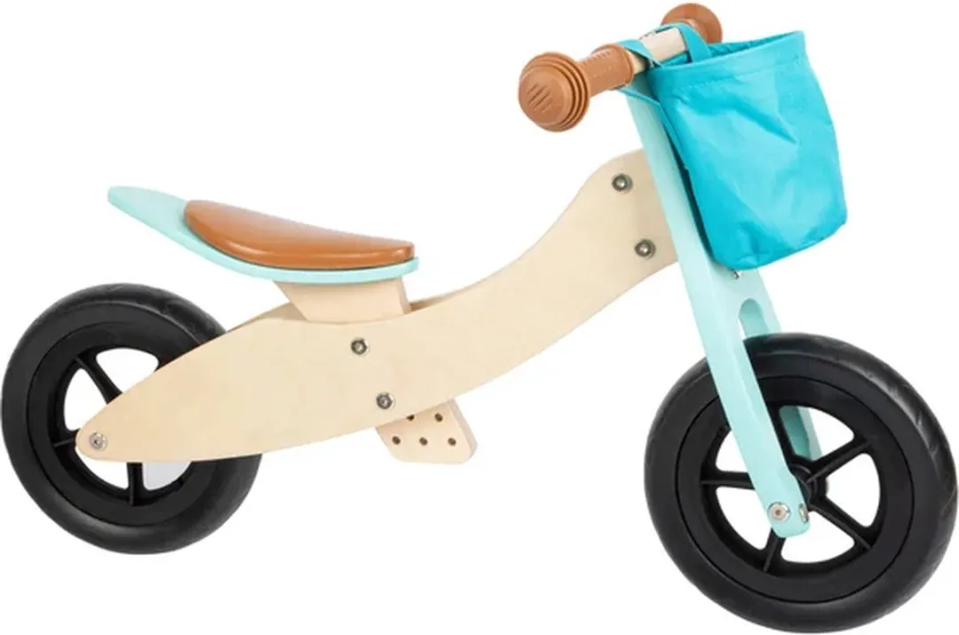 Small Foot Houten Driewieler & Loopfiets 2in1 Maxi - Turquoise
