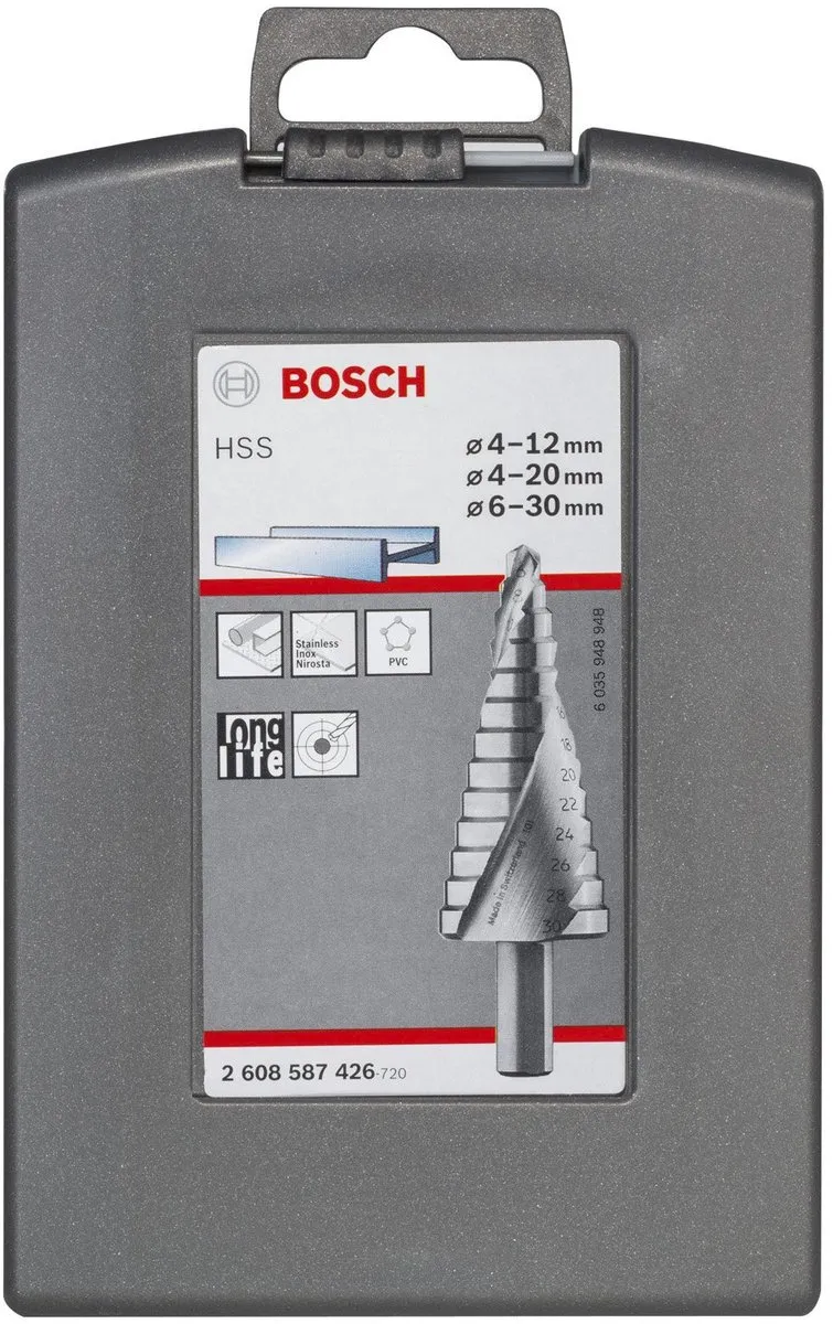 Bosch 3 ST HSS Trappenboor 4-12/4-20/6-30mm - 3 Stuks