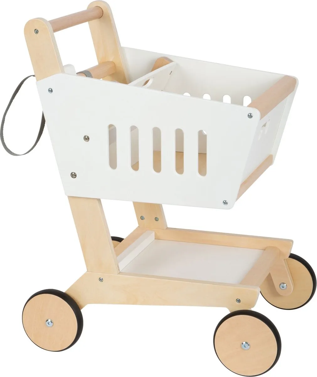 Small Foot Houten Winkelwagen - Wit