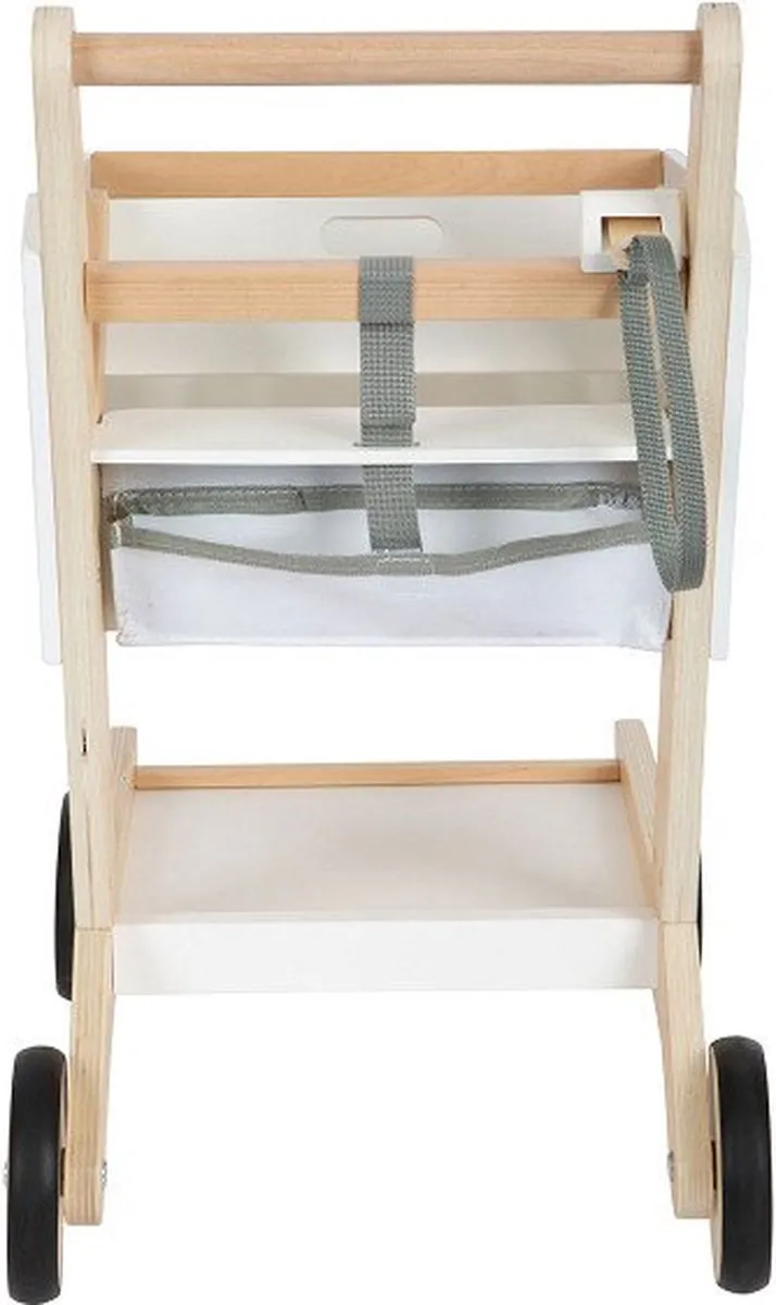 Small Foot Houten Winkelwagen - Wit