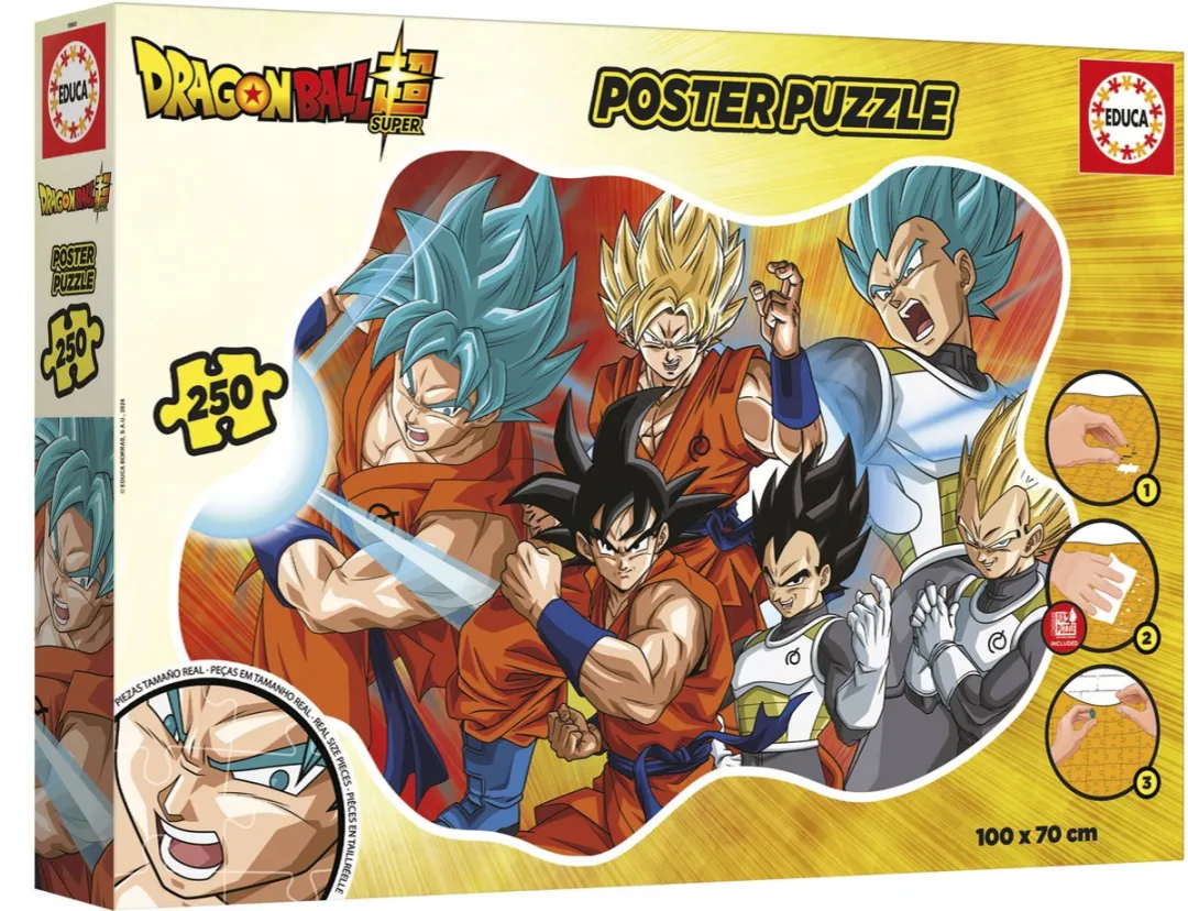 Educa Dragon Ball Poster Puzzel 250 Stuks - Multicolor