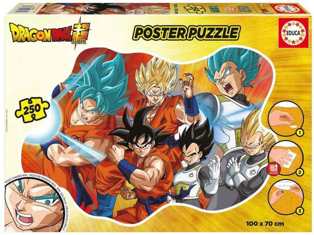 Educa Dragon Ball Poster Puzzel 250 Stuks - Multicolor
