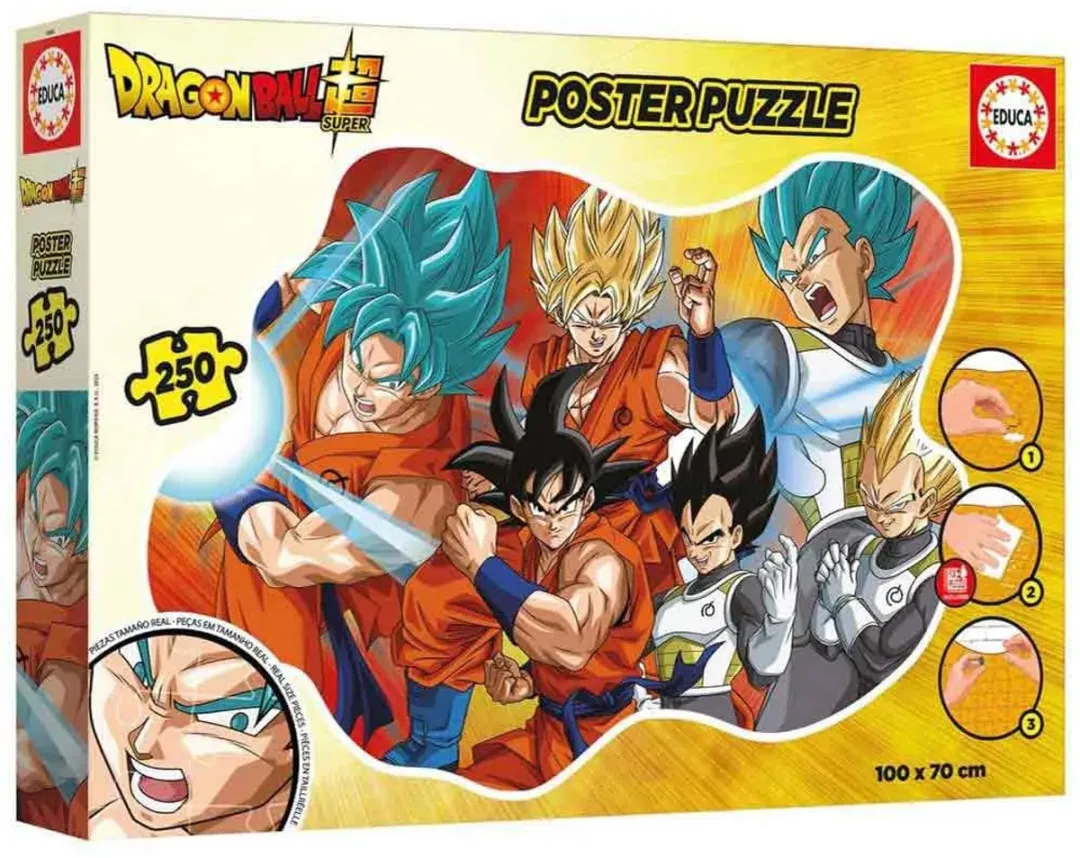 Educa Dragon Ball Poster Puzzel 250 Stuks - Multicolor