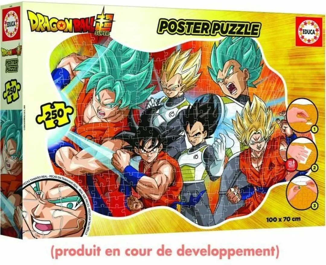 Educa Dragon Ball Poster Puzzel 250 Stuks - Multicolor - afbeelding 6 van 6