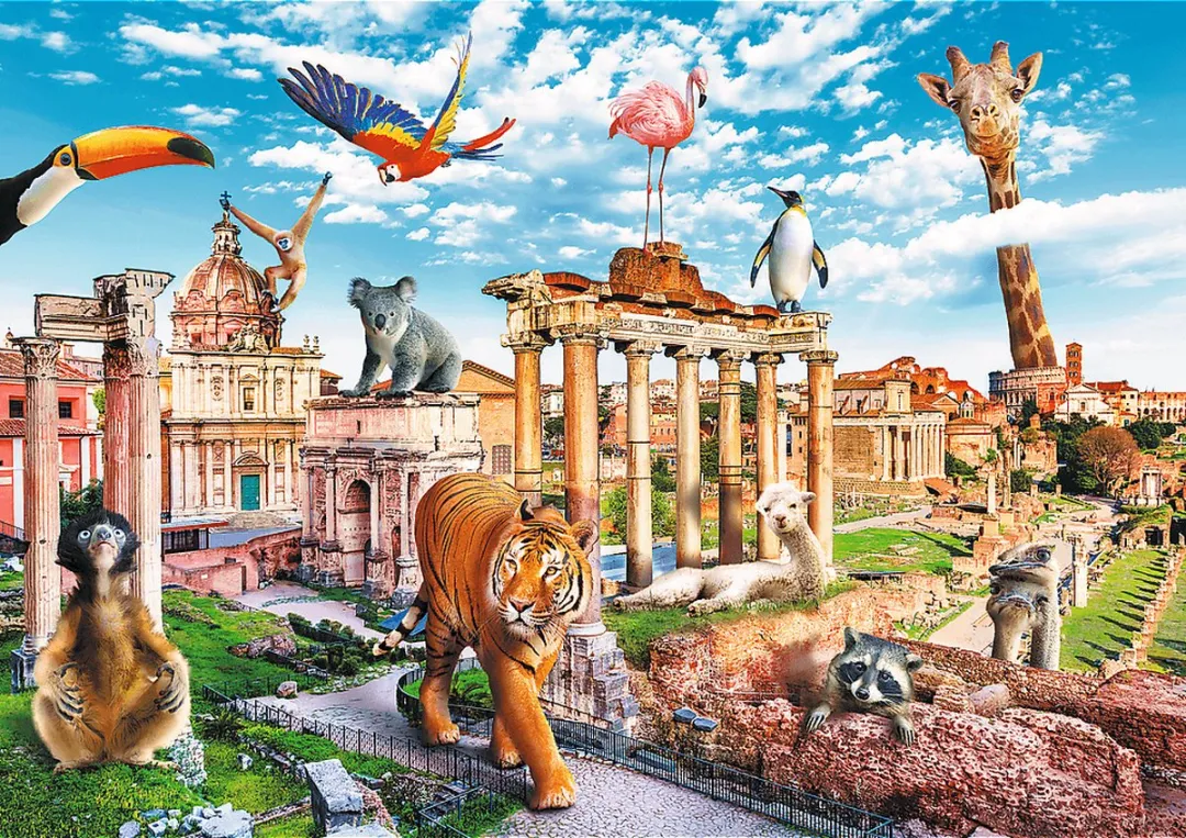 Trefl Wild Rome 1000 Puzzels - Meerkleurig