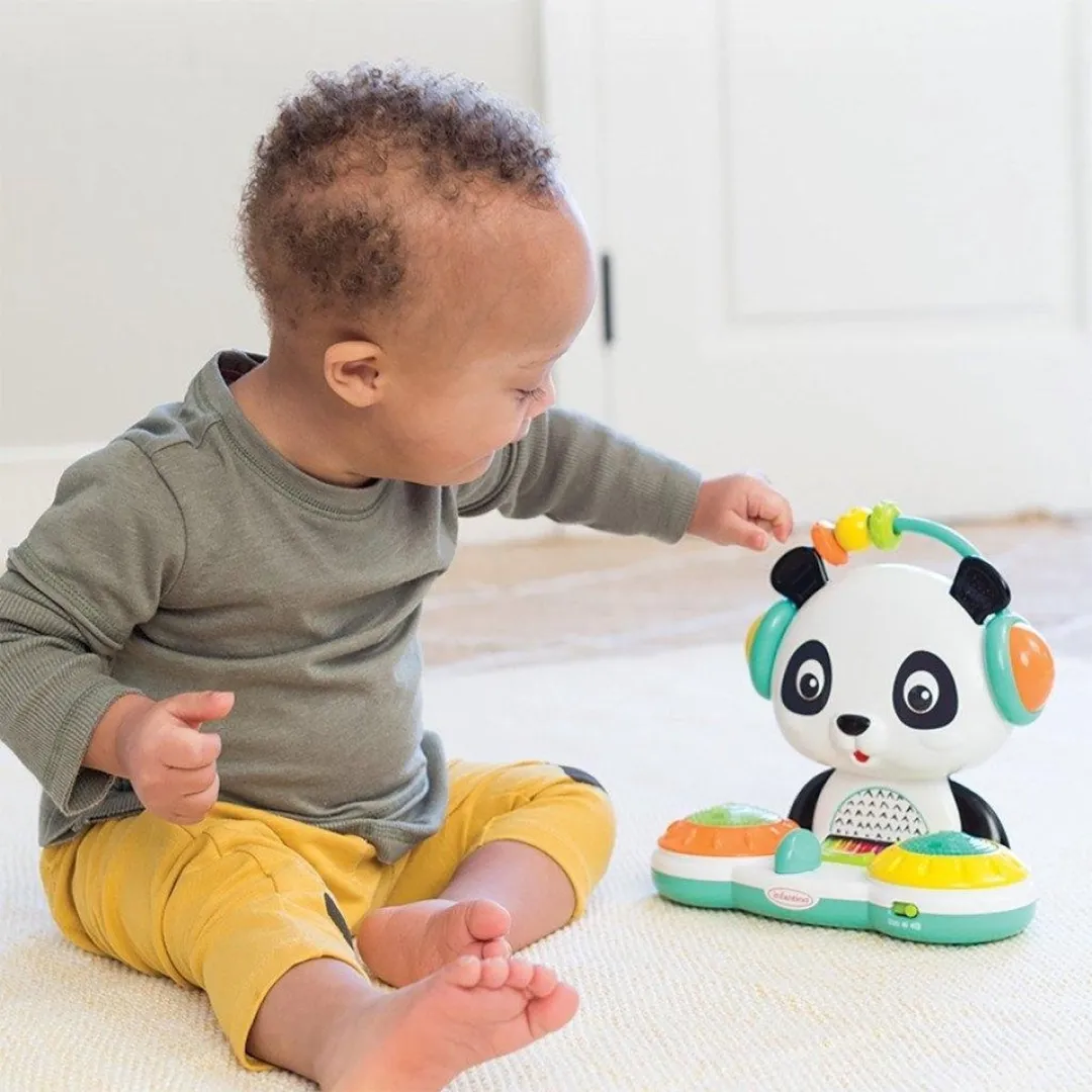 Infantino Sensory Spin & Slide DJ Panda Speelgoed - Multicolour