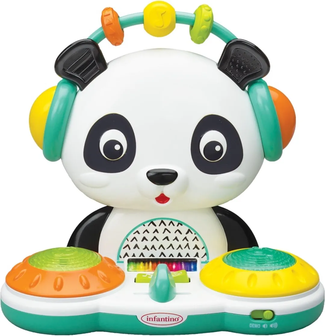 Infantino Sensory Spin & Slide DJ Panda Speelgoed