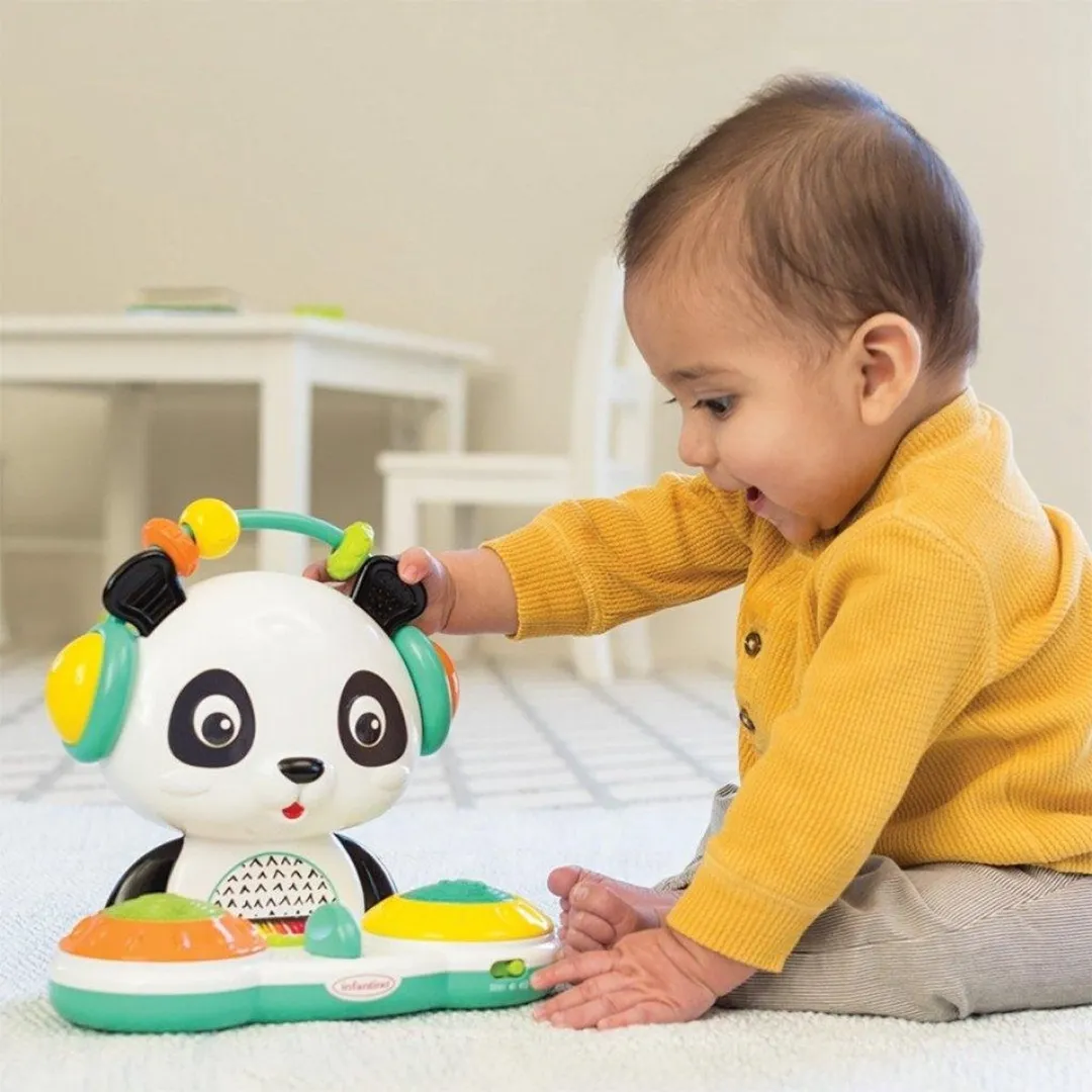 Infantino Sensory Spin & Slide DJ Panda Speelgoed - Multicolour