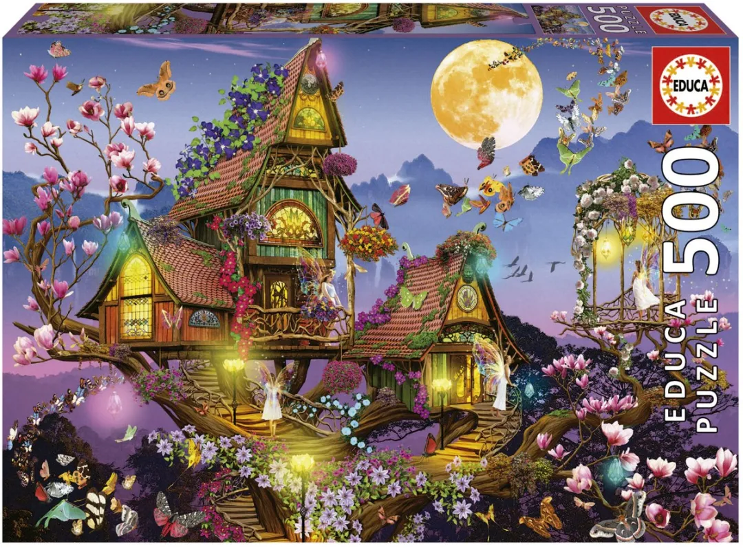 Educa Feeënhuis Puzzel 500 Stuks - Multicolor