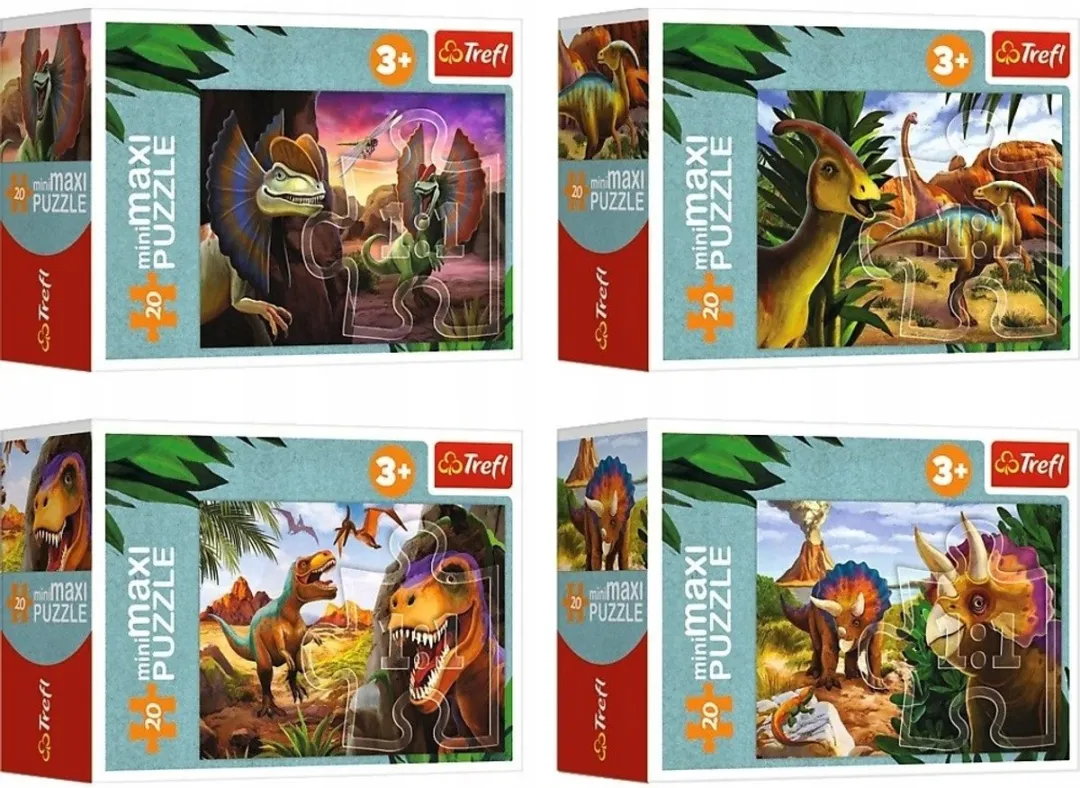 Trefl Dinozaur Puzzle 20 Stuks - Meerkleurig