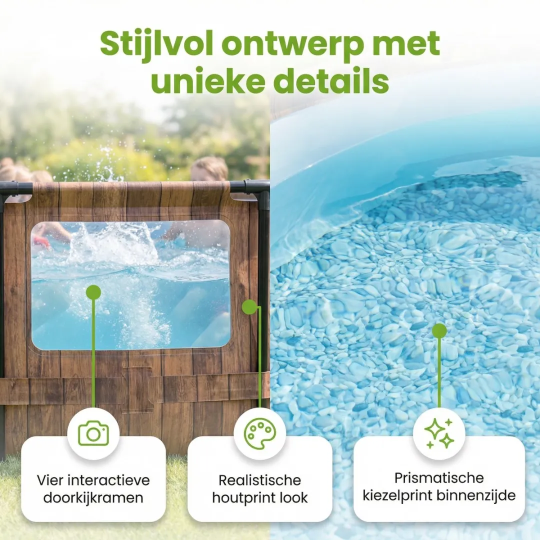 Bestway Power Steel Swim Vista Zwembad 549cm - Bruin