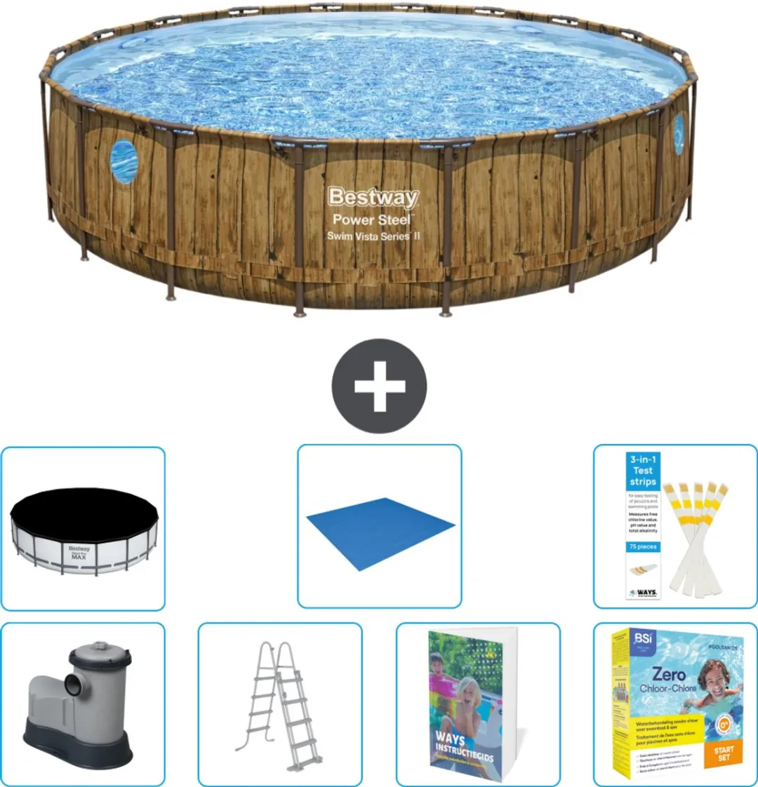 Bestway Power Steel Swim Vista Zwembad 549cm