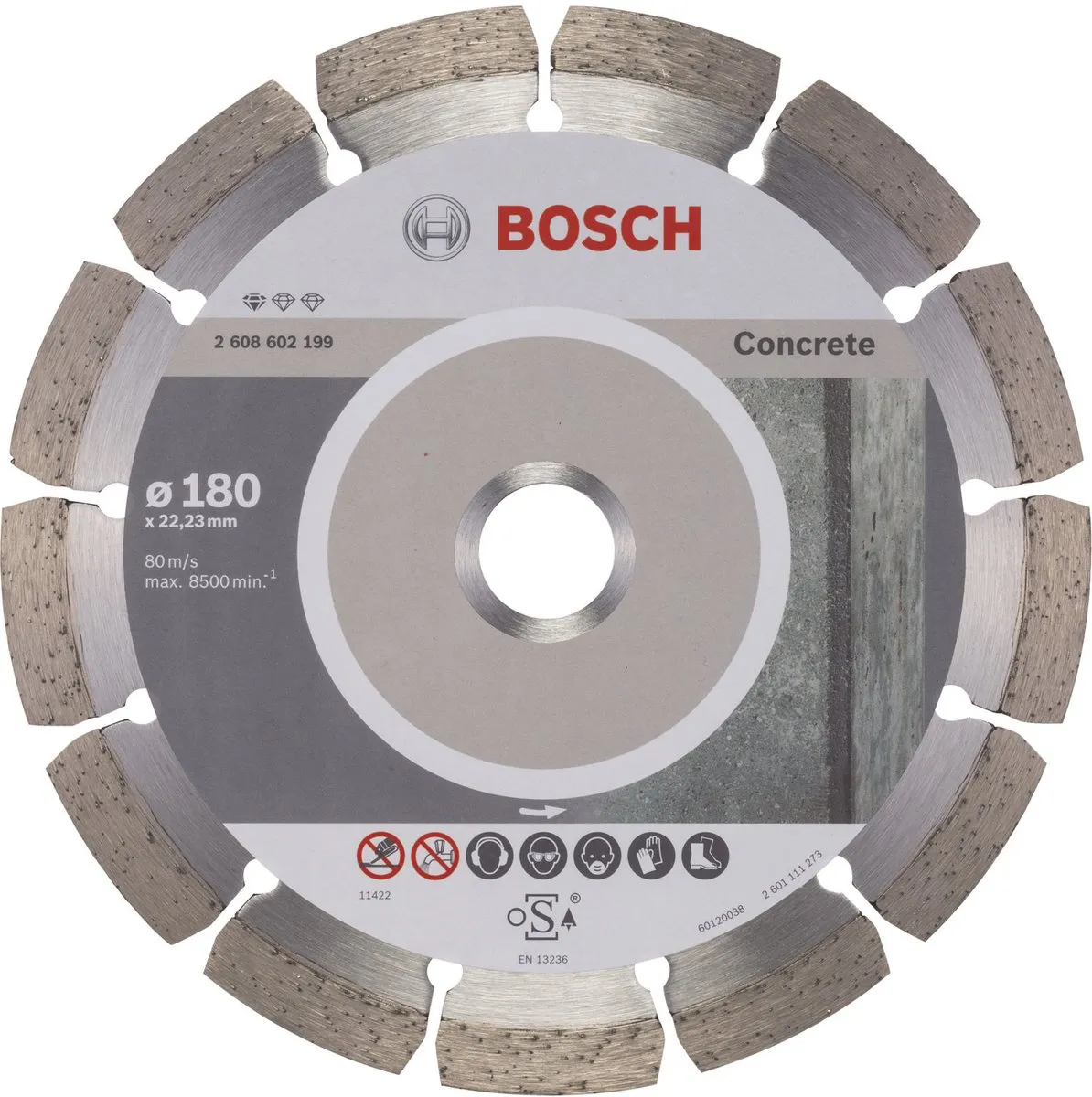 Bosch Diamantdoorslijpschijf Standard Concrete 180mm