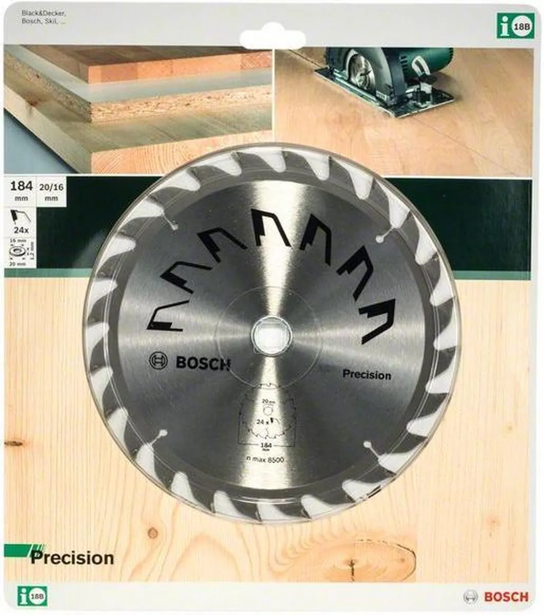 Bosch Professional Precision Cirkelzaagblad 184mm 24 Tanden