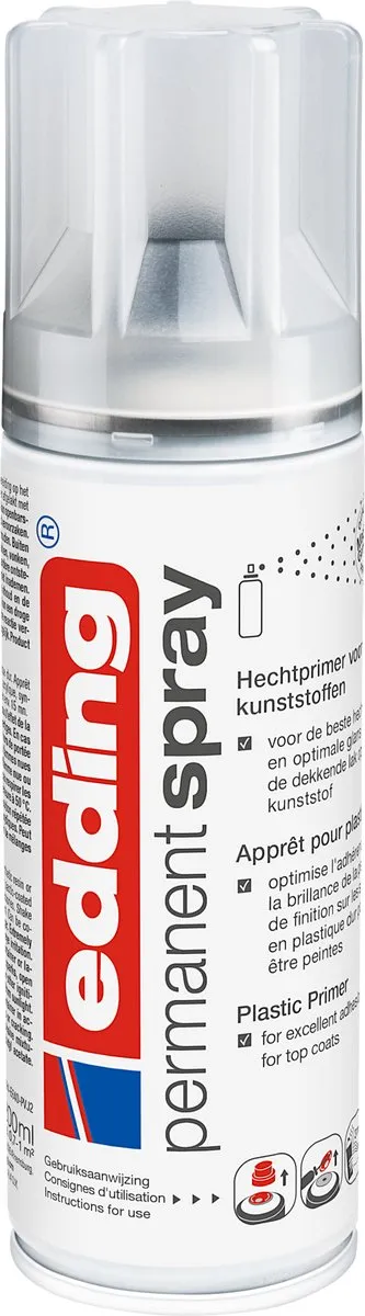 edding 5200 Spuitverf Kunststofprimer 200ml - Blank