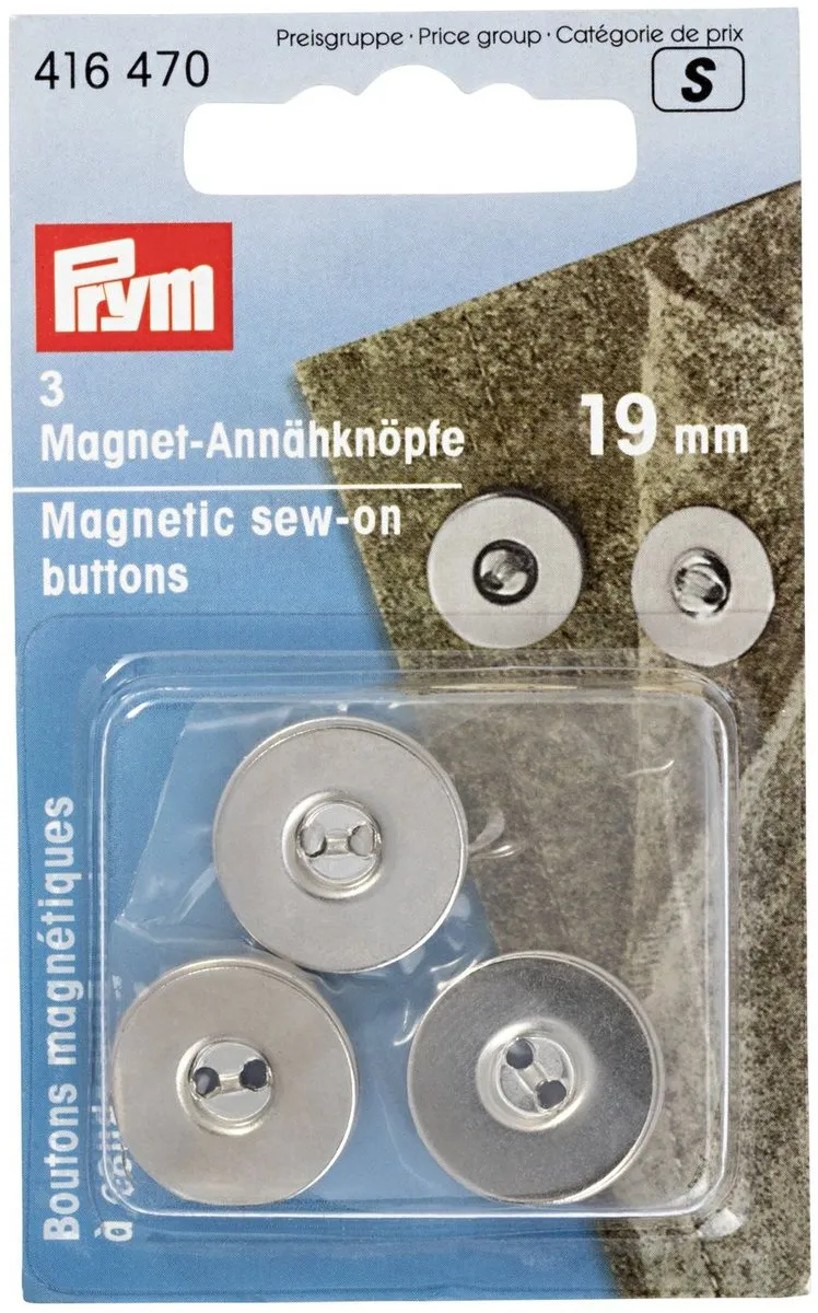 Prym Magneetknopen 19mm - Zilver
