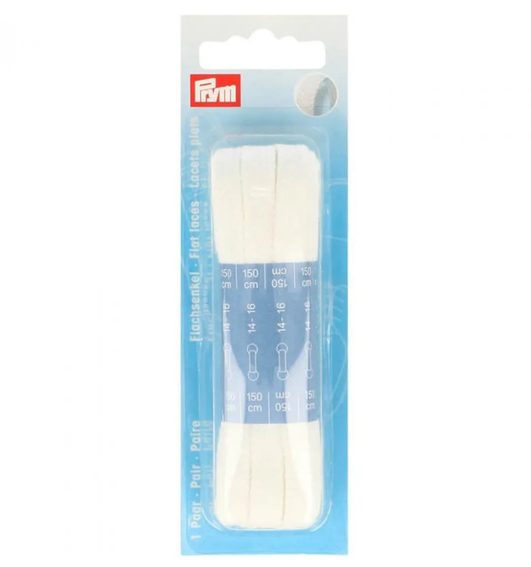 Prym Platte Veters 1500mm Wit - 1 Paar