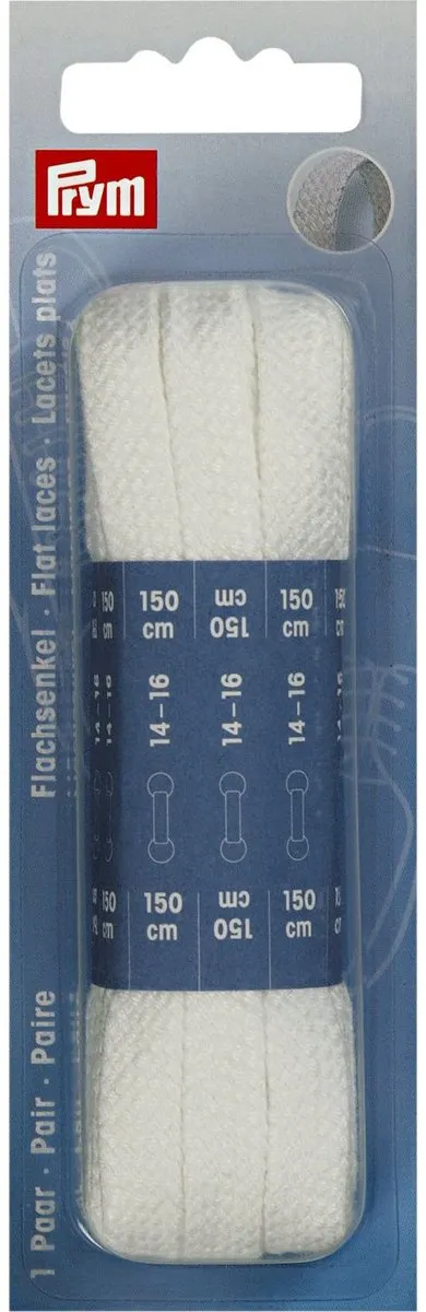 Prym Platte Veters 1500mm Wit