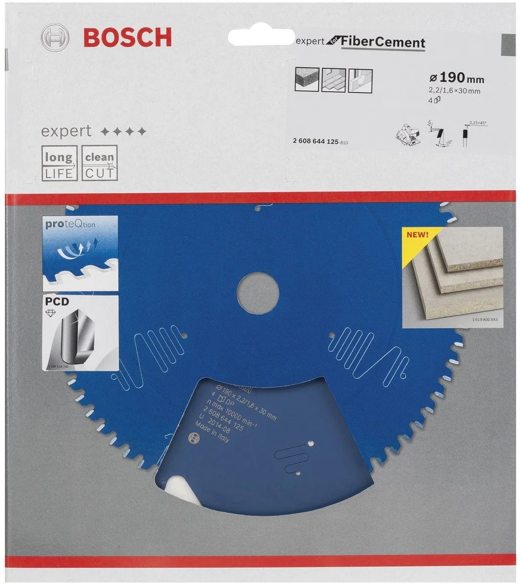 Bosch Fiber Cement Zaagblad 190mm T4 - 2608644125