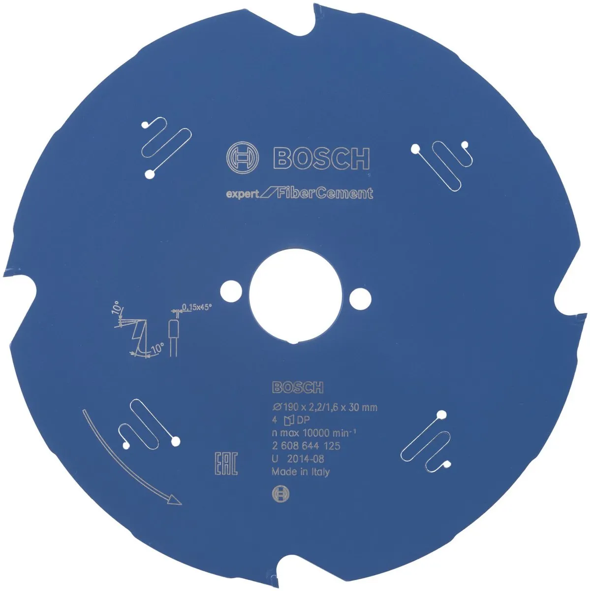 Bosch Fiber Cement Zaagblad 190mm T4 - 2608644125