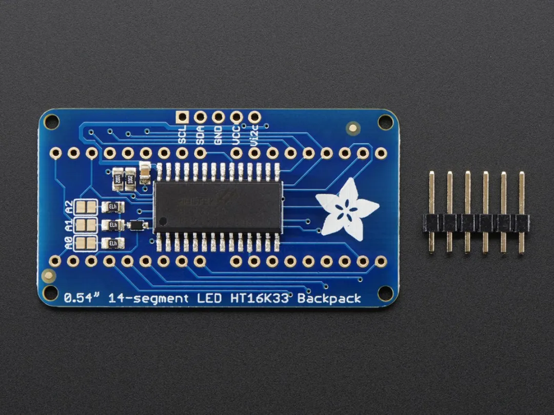 Adafruit 2160 Quad Alphanumeric Display - Groene 0.54 inch Digits