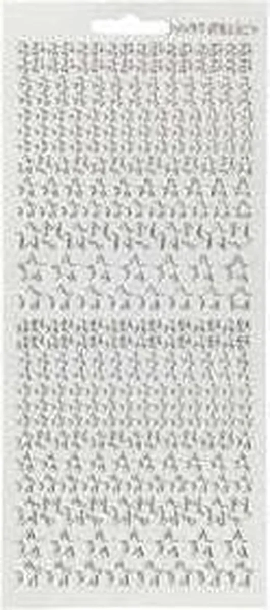 Creativ Company Zilver Sterren Stickers 10x23cm