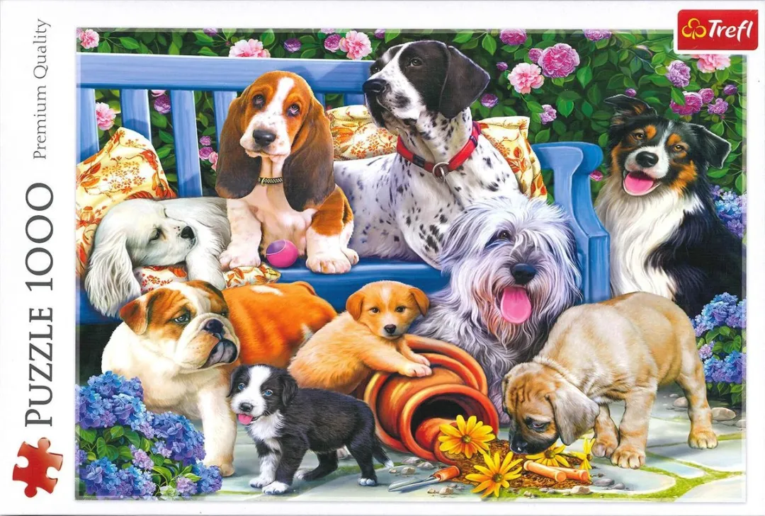 Trefl Honden in tuin Puzzel 1000 Stuks