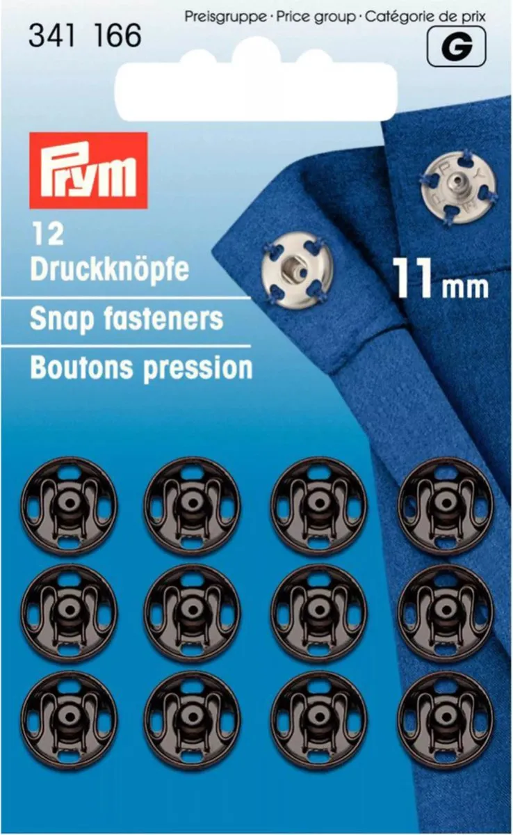 Prym Drukknoop 11mm - 12 Stuks