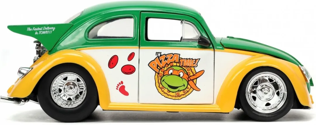 Jada Toys 1959 VW Drag Beetle - Groen/Geel