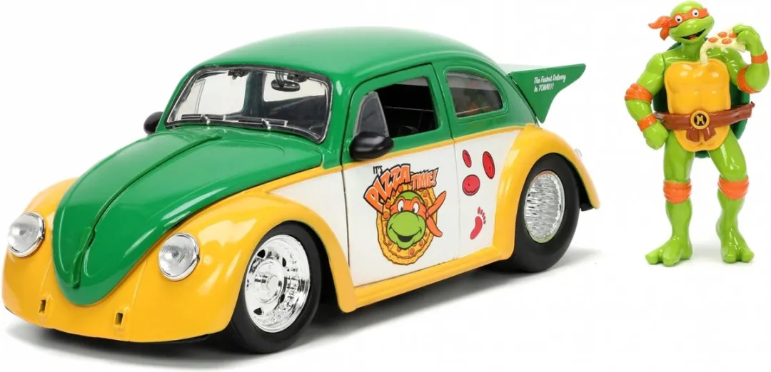 Jada Toys 1959 VW Drag Beetle - Groen/Geel