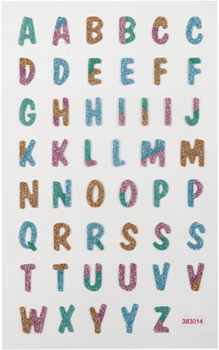 Creativ Company Glitter Letters Stickers 10x16cm