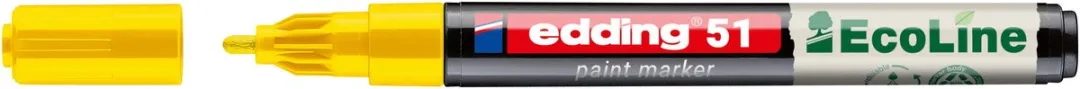 edding 51 EcoLine Lakmarker Geel - 10 Stuks