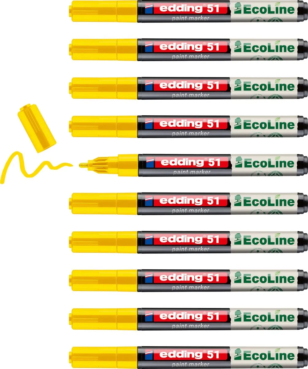 edding 51 EcoLine Lakmarker Geel