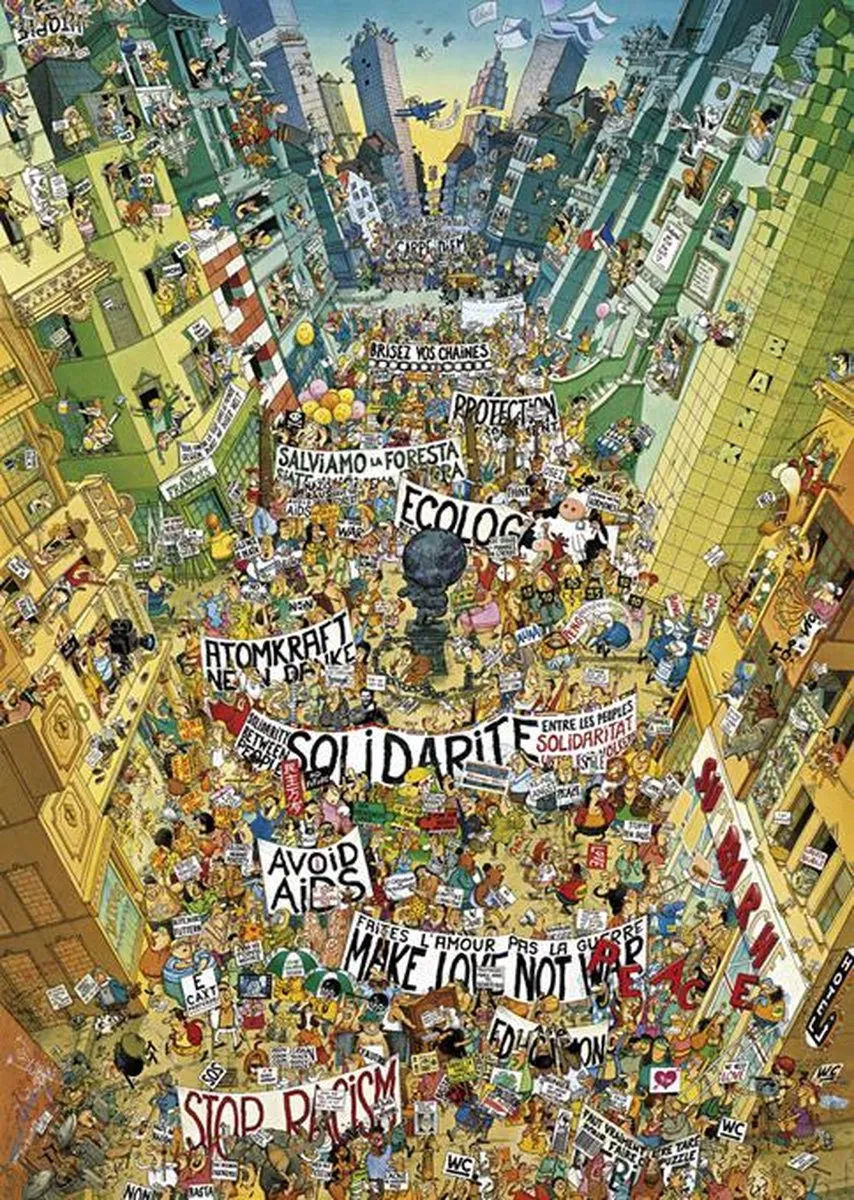 Heye Protest! Legpuzzel 2000 Stuks - Multicolor