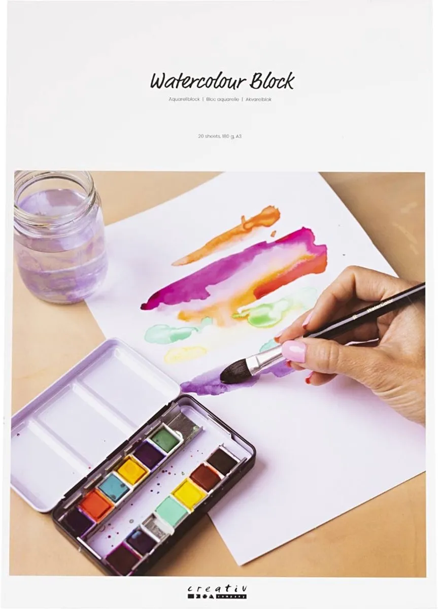 Creativ Company Aquarelblok A3 Wit - 20 Vel