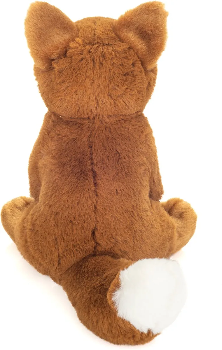 Hermann Teddy Knuffeldier Vos - zachte pluche stof - premium knuffels - rood - 20 cm - Vossen