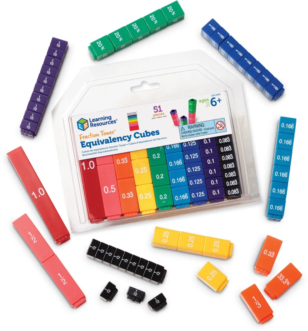 Learning Resources Equivalenten Torens Breuken/Procenten/Kommagetallen 950LER2509