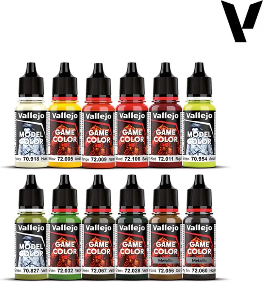 Vallejo Model Color Acrylverf Set 12x18ml - Squidmar Miniatures